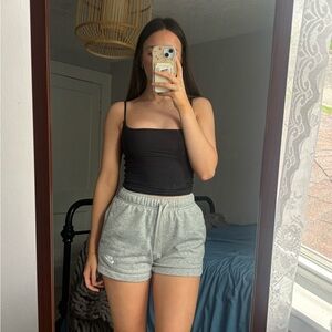 Grey Nike sweat shorts